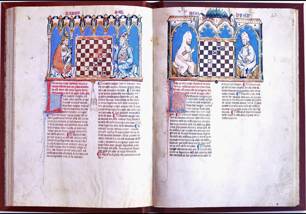 Libro Ajedrez Dados Tablas-Alfonso X sabio-manuscrito iluminado códice-facsímil-Vicent García Editores-11.jpg